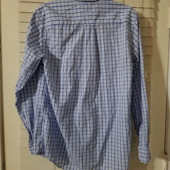 Tommy Hilfiger / S / Men's Blue Plaid Button Down - Picture 2 of 3